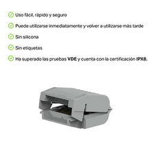 Cargar imagen en el visor de la galería, Wago Protección Ipx8 Para Conectores De Hasta 6 Mm² Tamaño 3